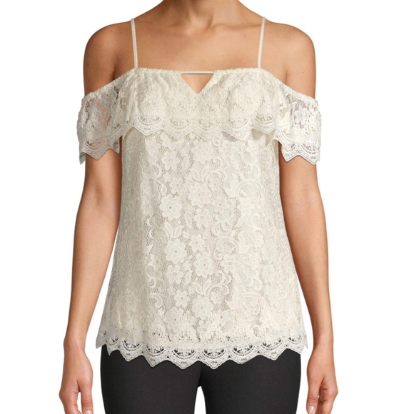 No Boundaries Tops - Off shoulder lace top